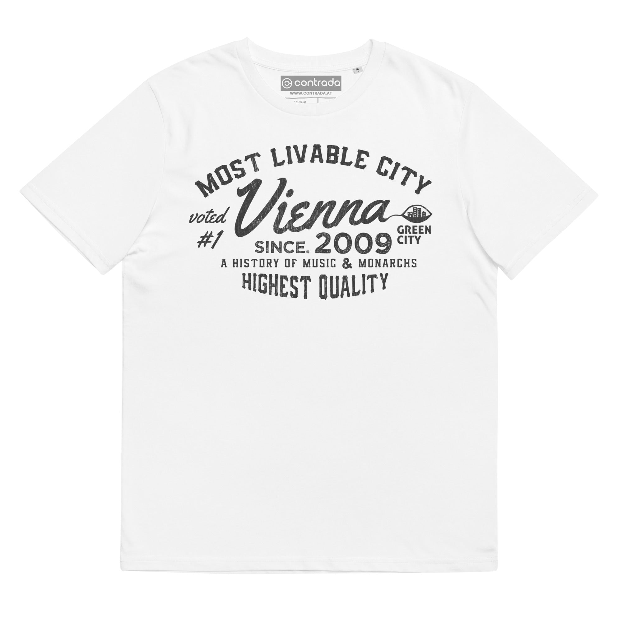 00., Vienna, Wien, "Most Livable City", Classic Premium, Bio-Baumwoll-T-Shirt