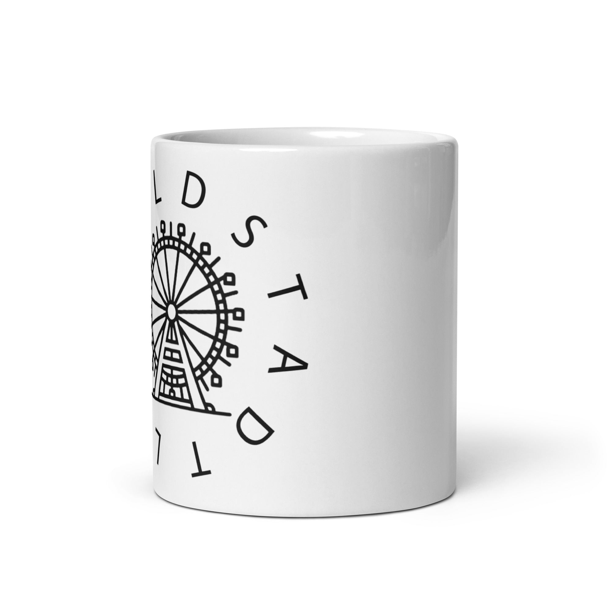 02., Leopoldstadt, Wien, "Iconic", Weiße, glänzende Tasse