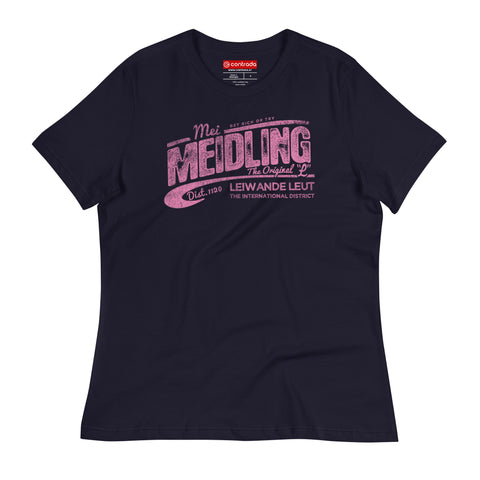 12., Meidling, Wien, „Americana“, Premium Lockeres, Damen T-Shirt