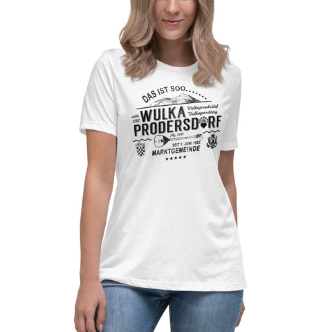 Wulkaprodersdorf, „Americana“, Premium Lockeres, Damen T-Shirt