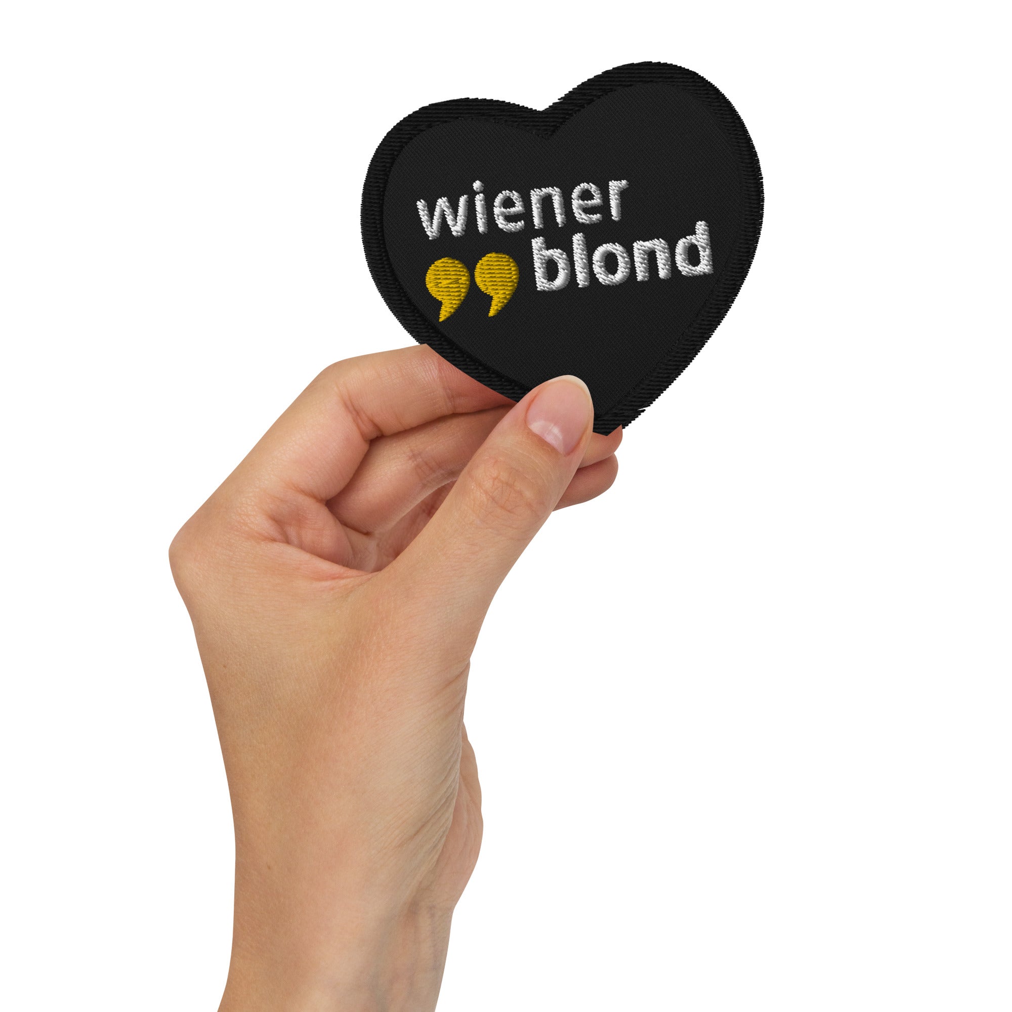 Wiener Blond, „Ich ❤ Wiener Blond", Gestickte Aufnäher