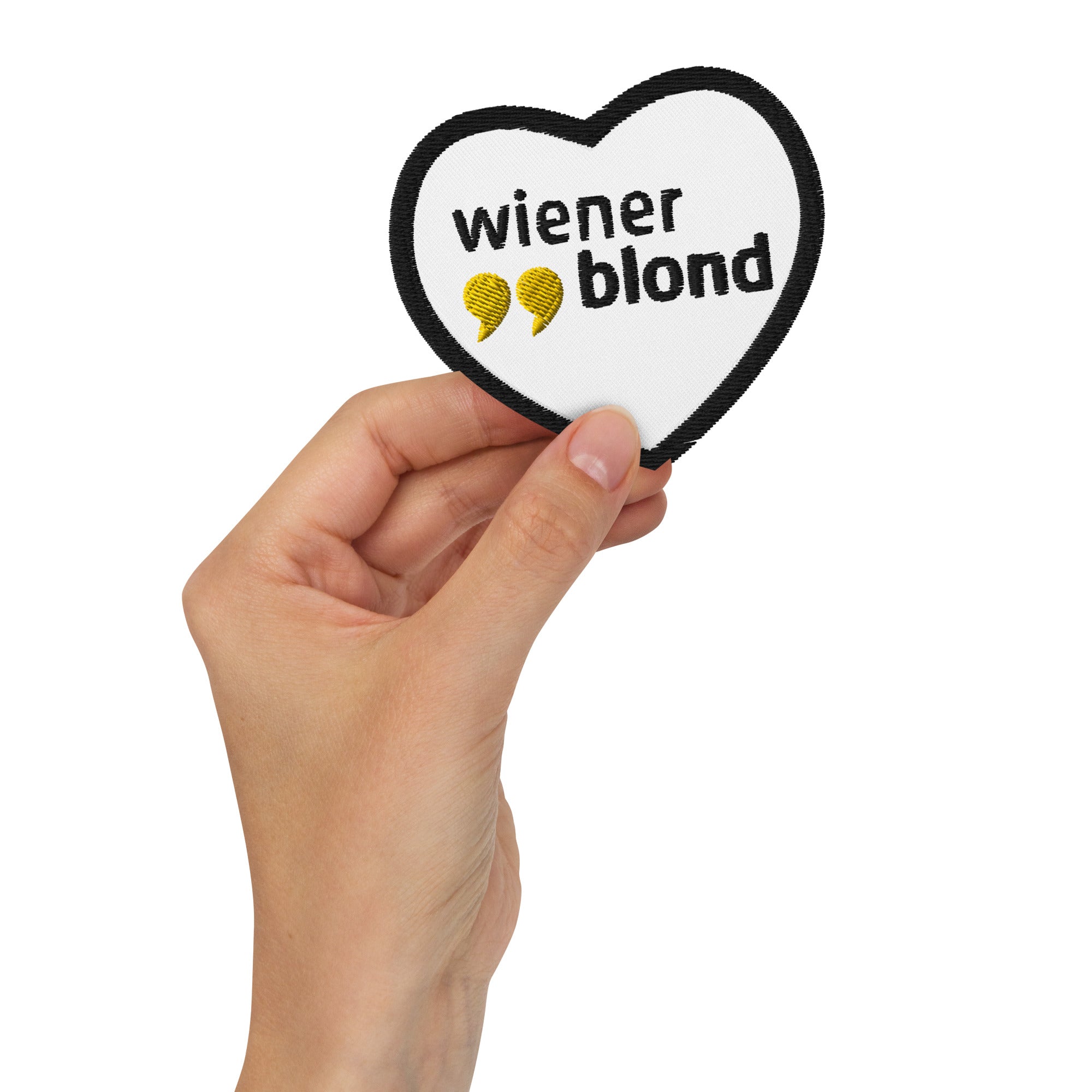 Wiener Blond, „Ich ❤ Wiener Blond", Gestickte Aufnäher