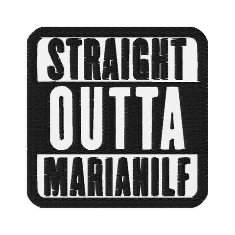06., Mariahilf, Wien, „Straight Outta“, Gestickte Aufnäher