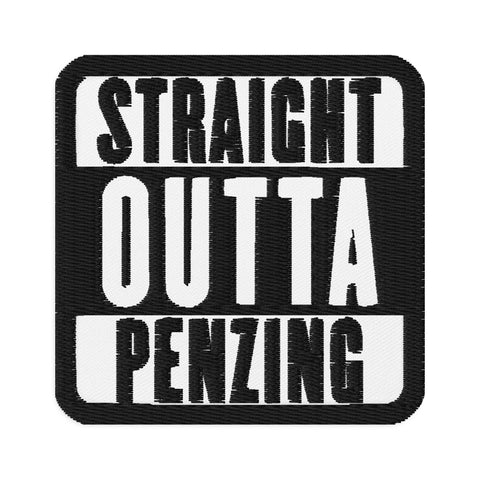 14., Penzing, Wien, „Straight Outta“, Gestickte Aufnäher