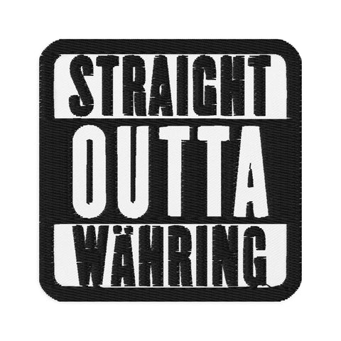 18., Währing, Wien, „Straight Outta“, Gestickte Aufnäher