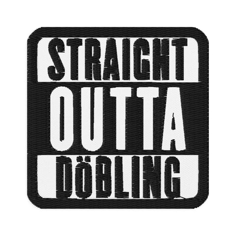 19., Döbling, Wien, „Straight Outta“, Gestickte Aufnäher