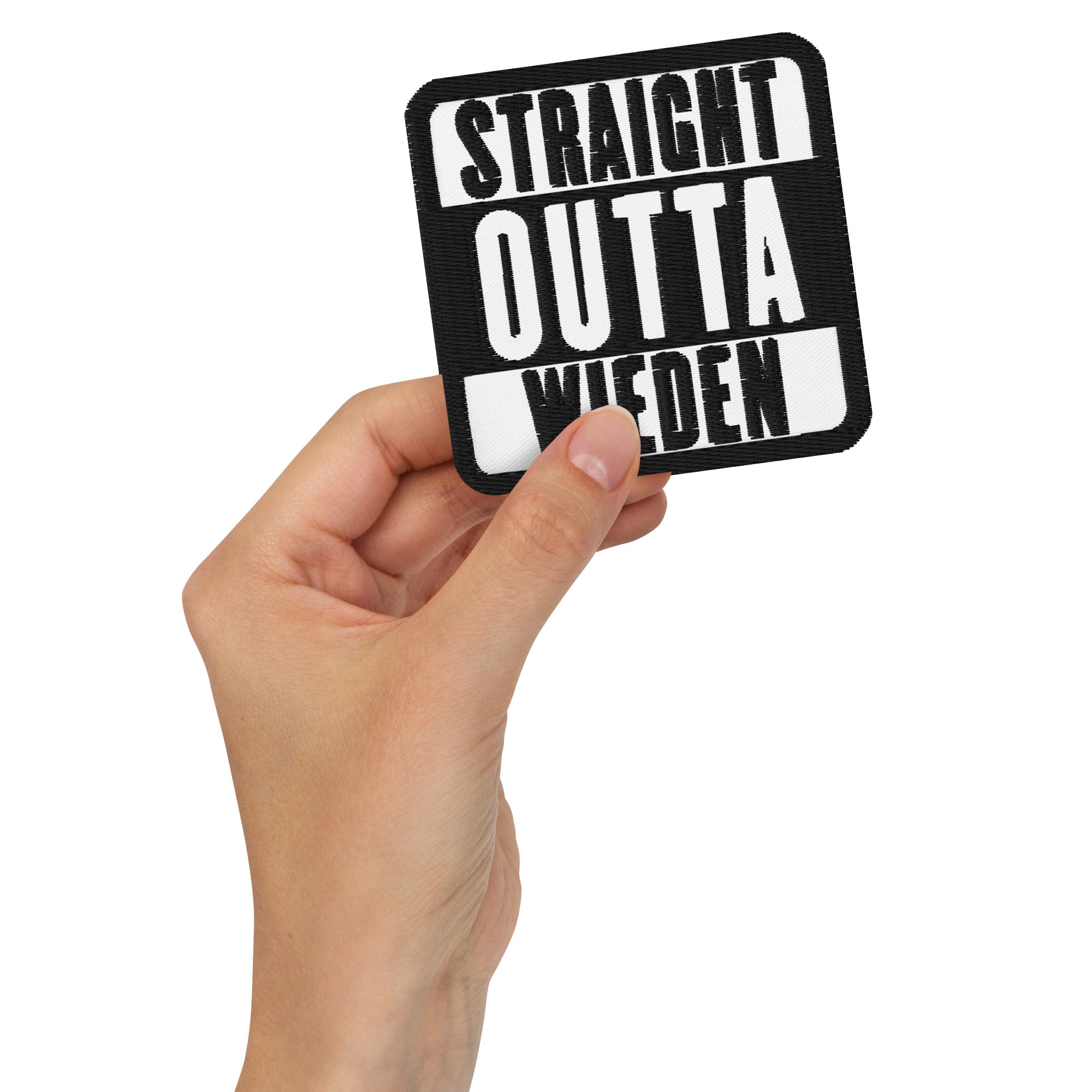 04., Wieden, Wien, „Straight Outta“, Gestickte Aufnäher