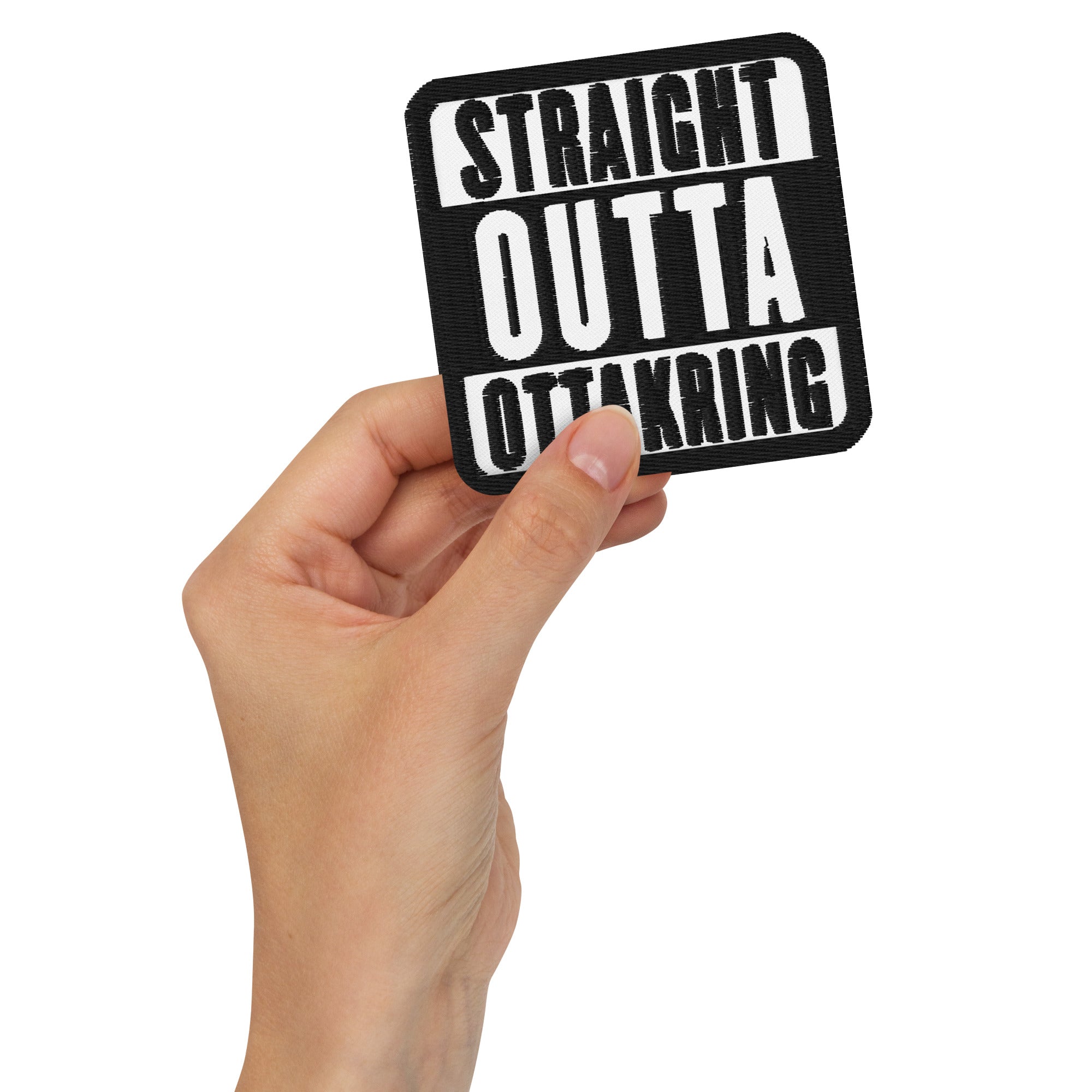 16., Ottakring, Wien, „Straight Outta“, Gestickte Aufnäher