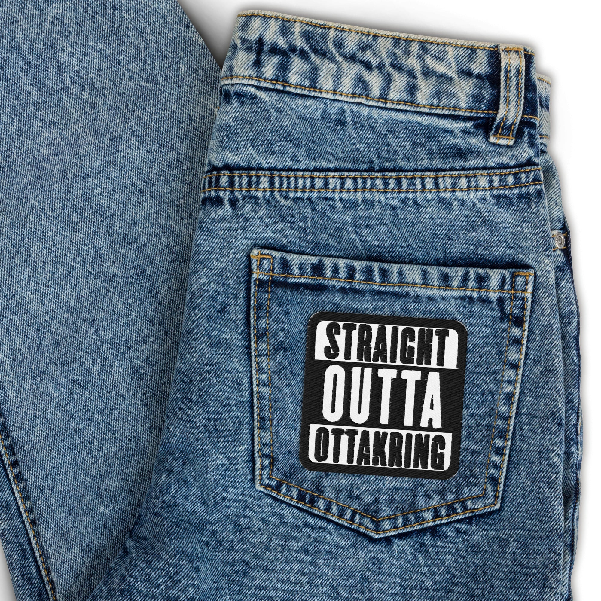 16., Ottakring, Wien, „Straight Outta“, Gestickte Aufnäher