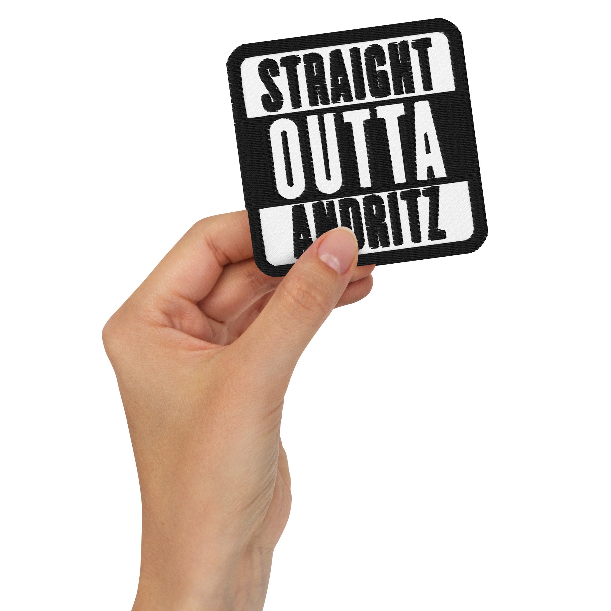 12., Andritz, Graz, „Straight Outta“, Gestickte Aufnäher