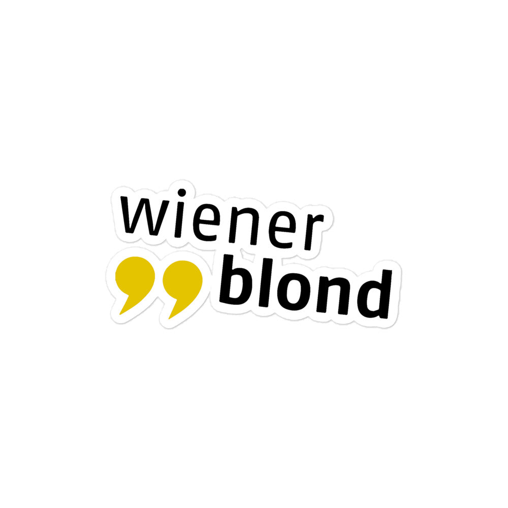 Wiener Blond, „Band Logo Merch", Blasenfreie Aufkleber
