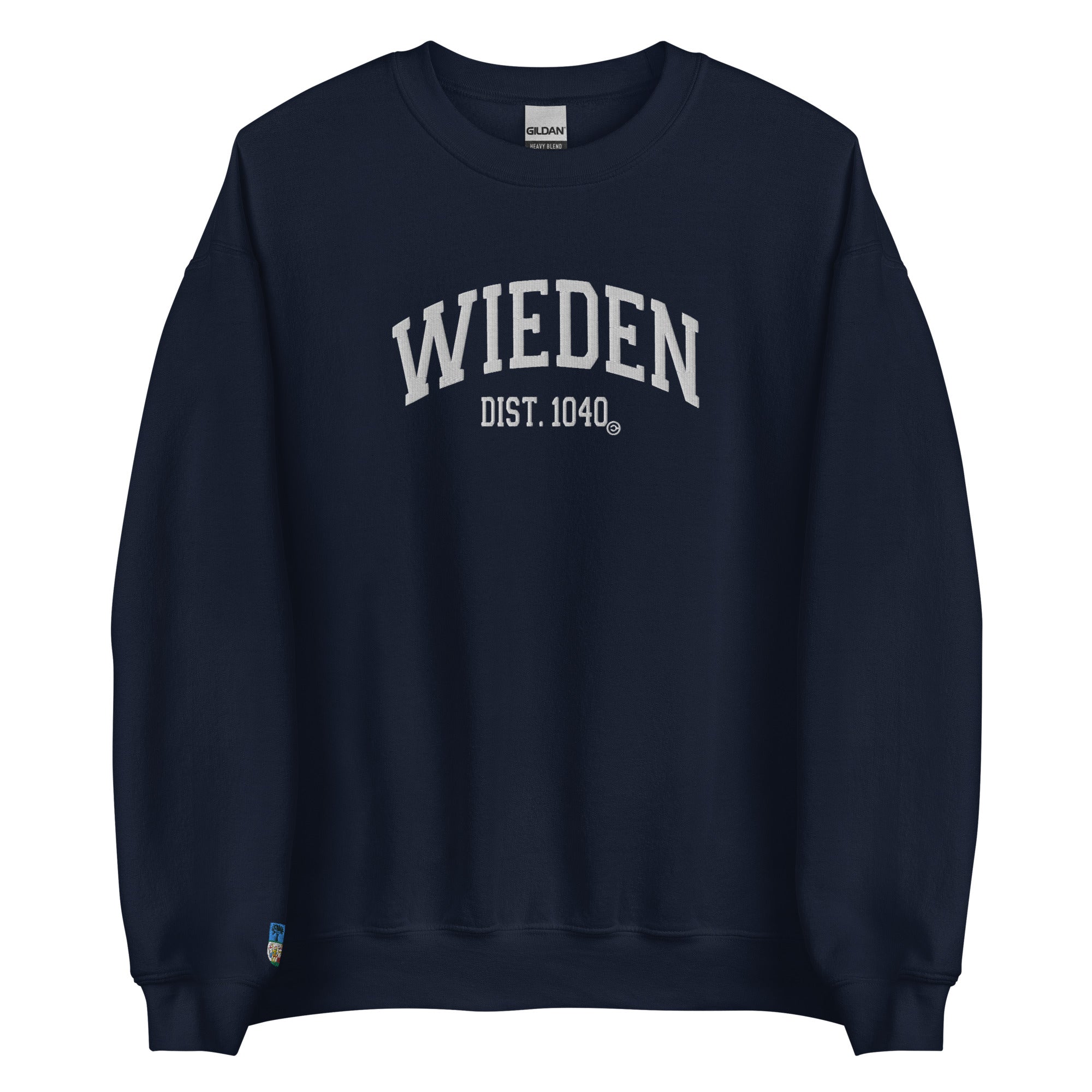 04., Wieden, Wien „Atletica", Basic Bestickter Unisex-Pullover