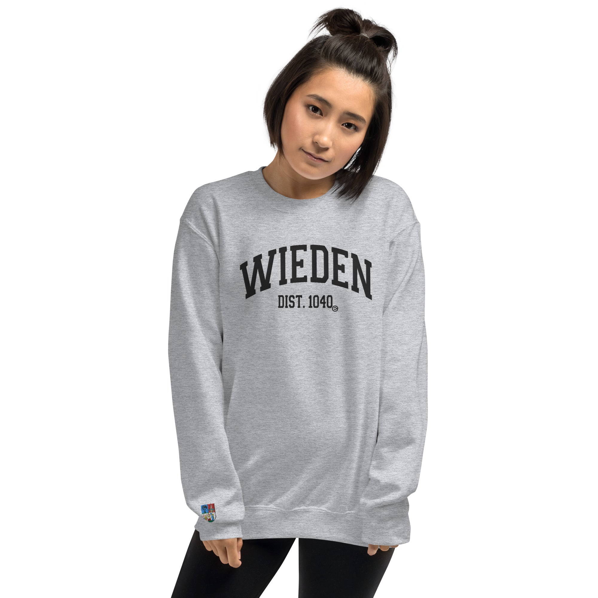 04., Wieden, Wien „Atletica", Basic Bestickter Unisex-Pullover