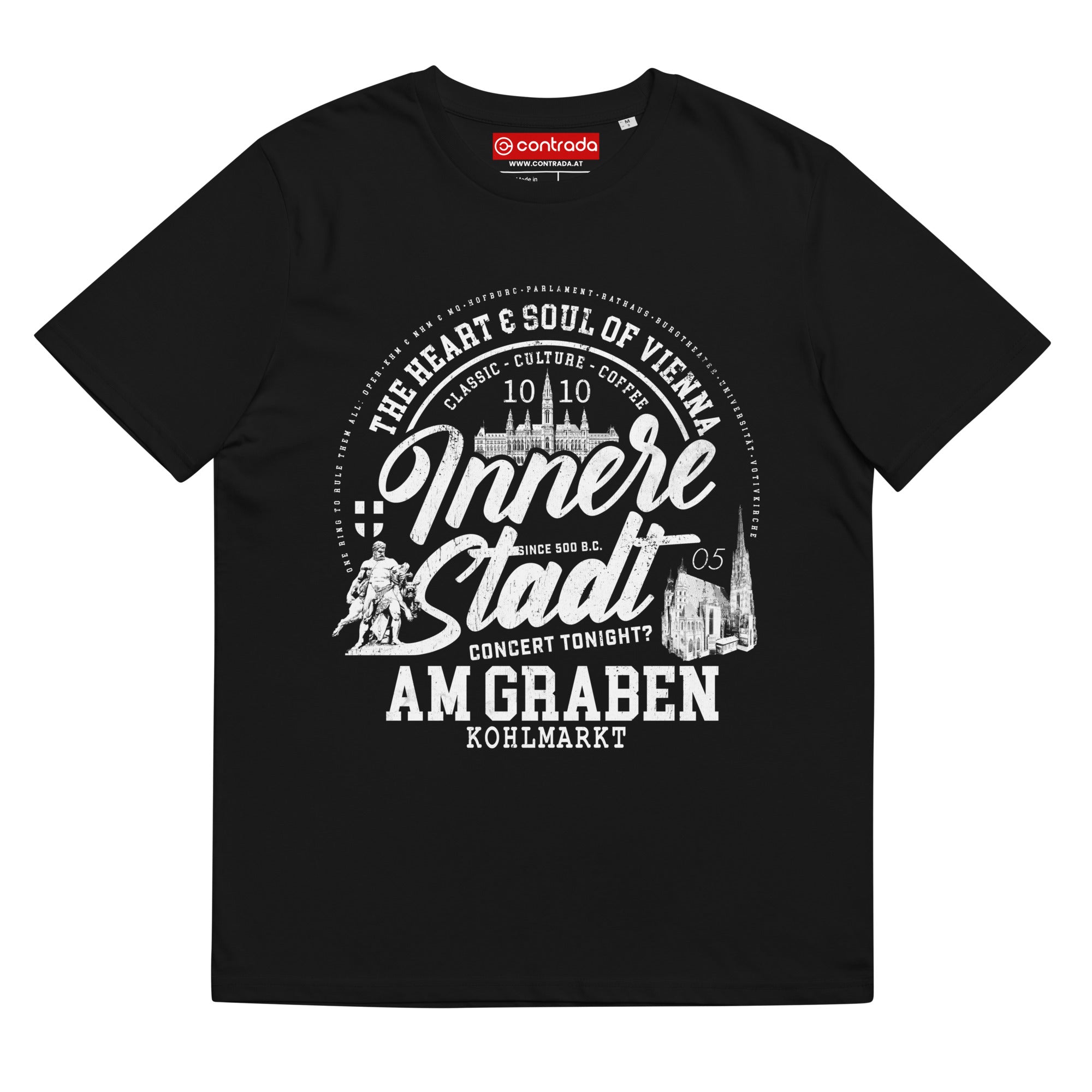 01., Innere Stadt, Wien, „Americana", Classic Premium, Bio-Baumwoll-T-Shirt
