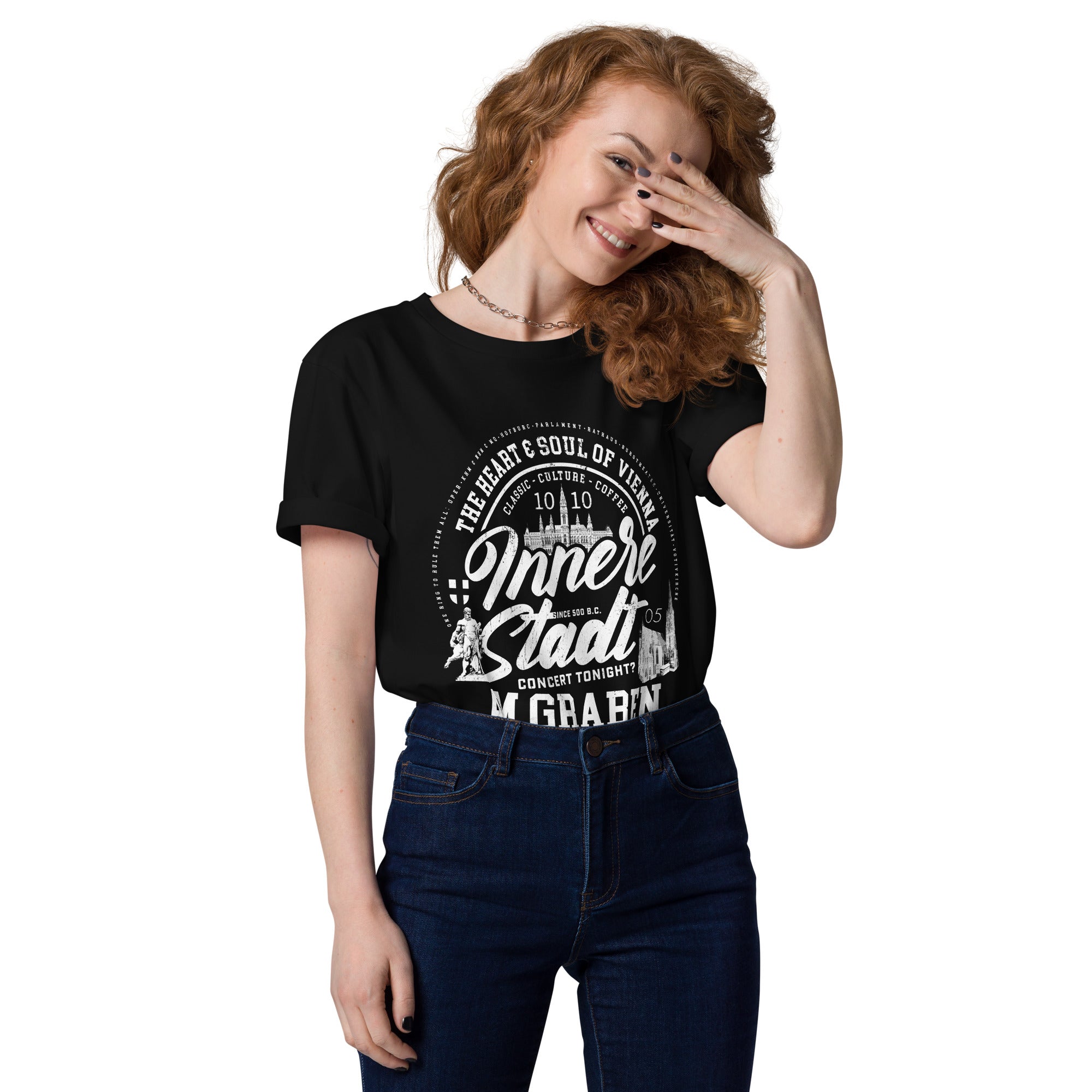01., Innere Stadt, Wien, „Americana", Classic Premium, Bio-Baumwoll-T-Shirt