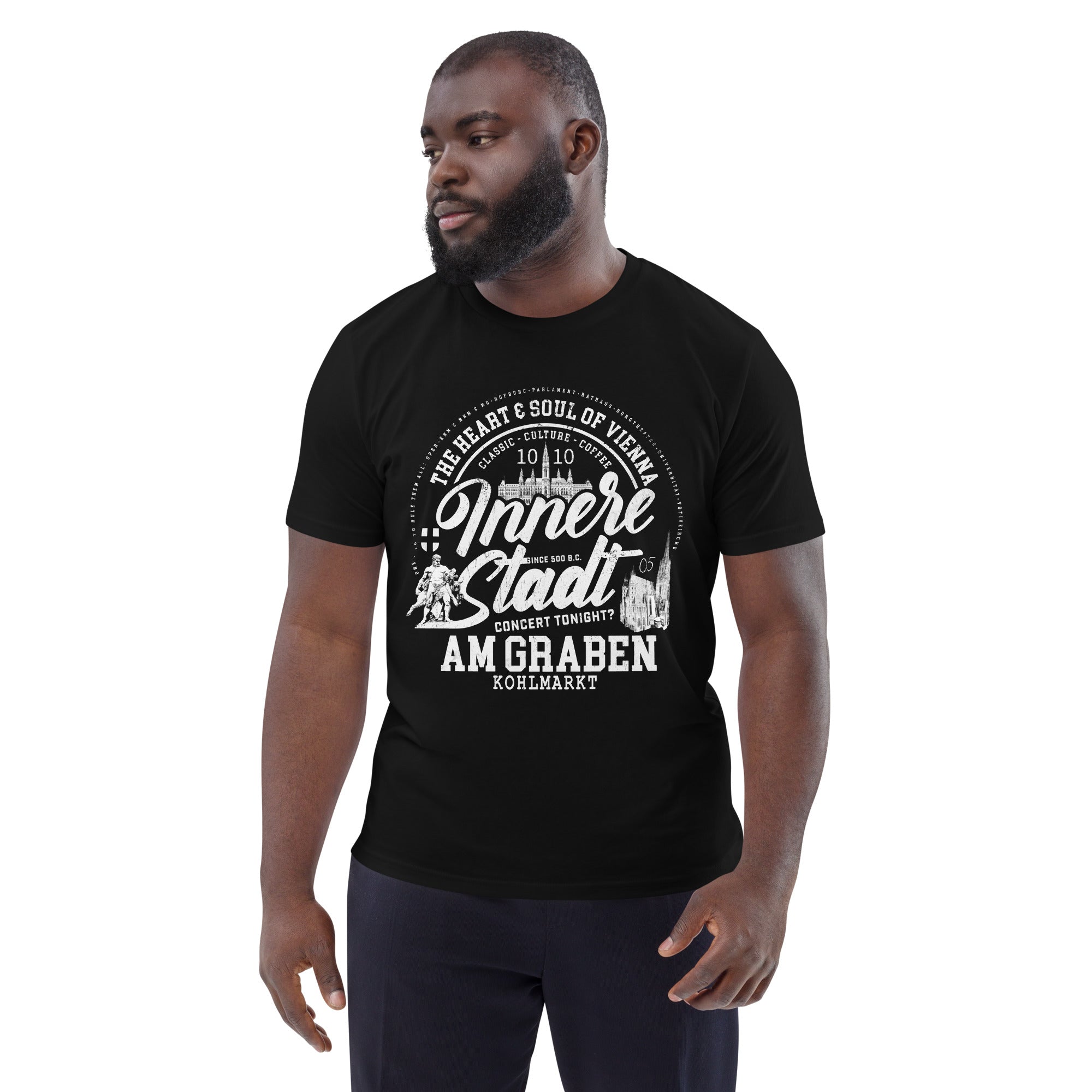 01., Innere Stadt, Wien, „Americana", Classic Premium, Bio-Baumwoll-T-Shirt