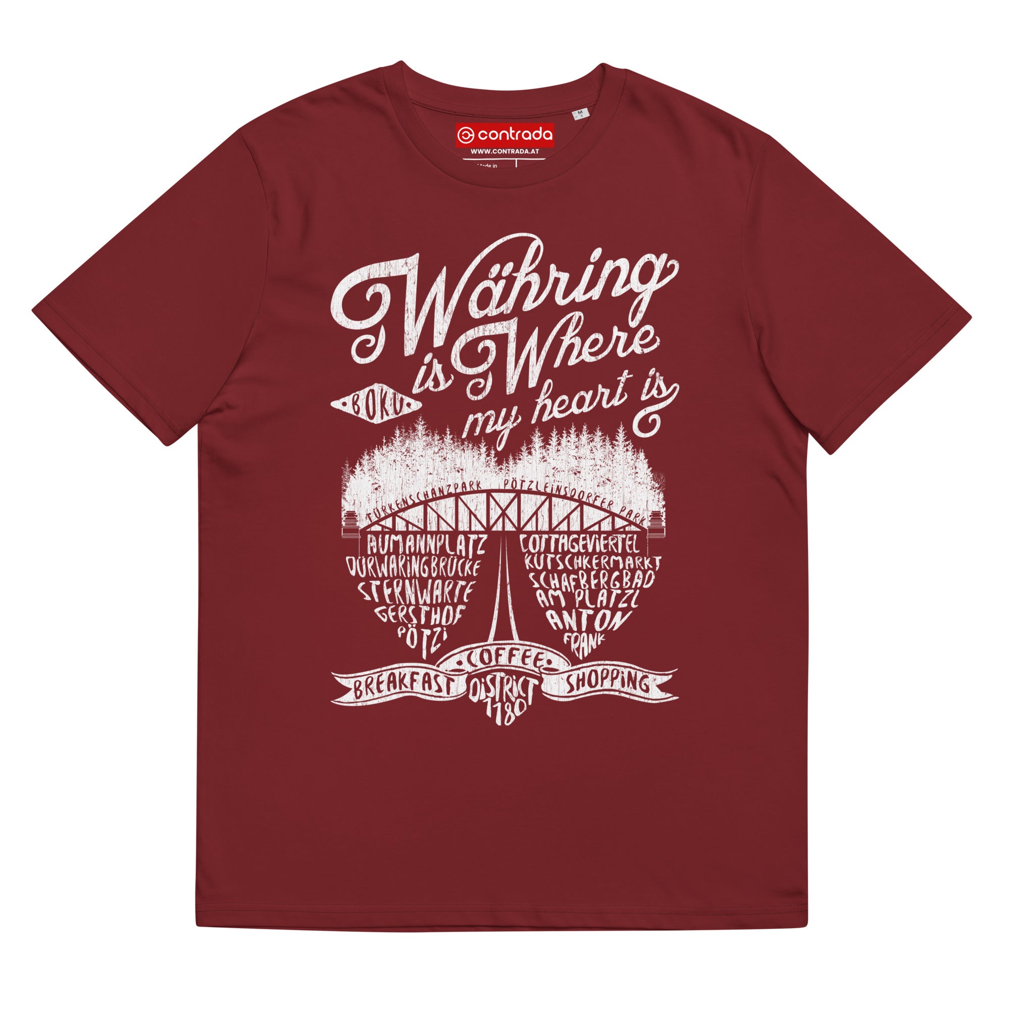 18., Waehring, Wien, „Americana“, Classic Premium, 100% Bio-Baumwoll T-Shirt