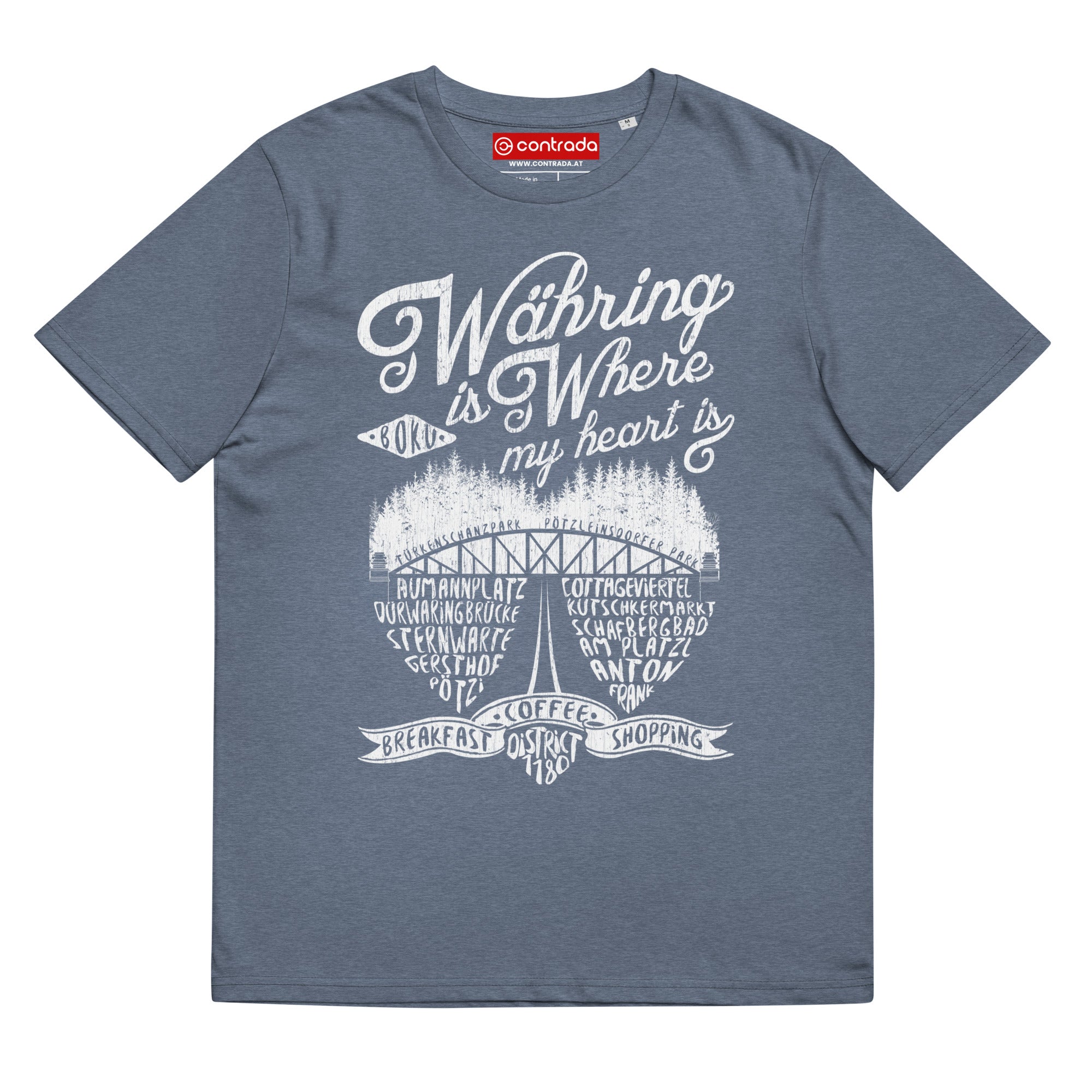 18., Waehring, Wien, „Americana“, Classic Premium, 100% Bio-Baumwoll T-Shirt