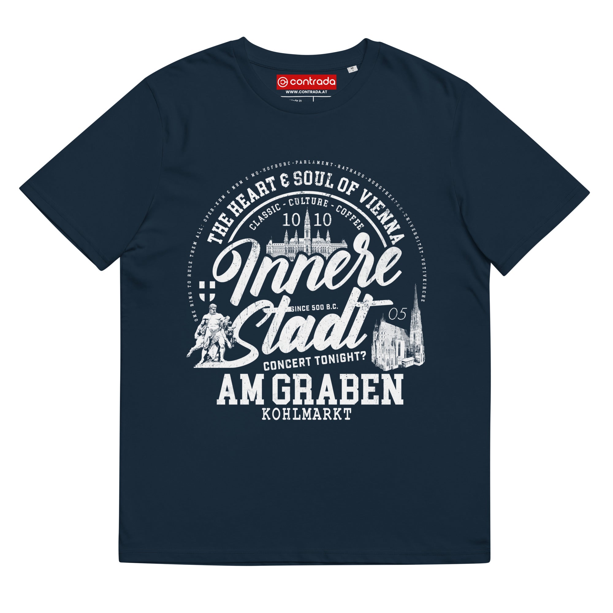 01., Innere Stadt, Wien, „Americana", Classic Premium, Bio-Baumwoll-T-Shirt