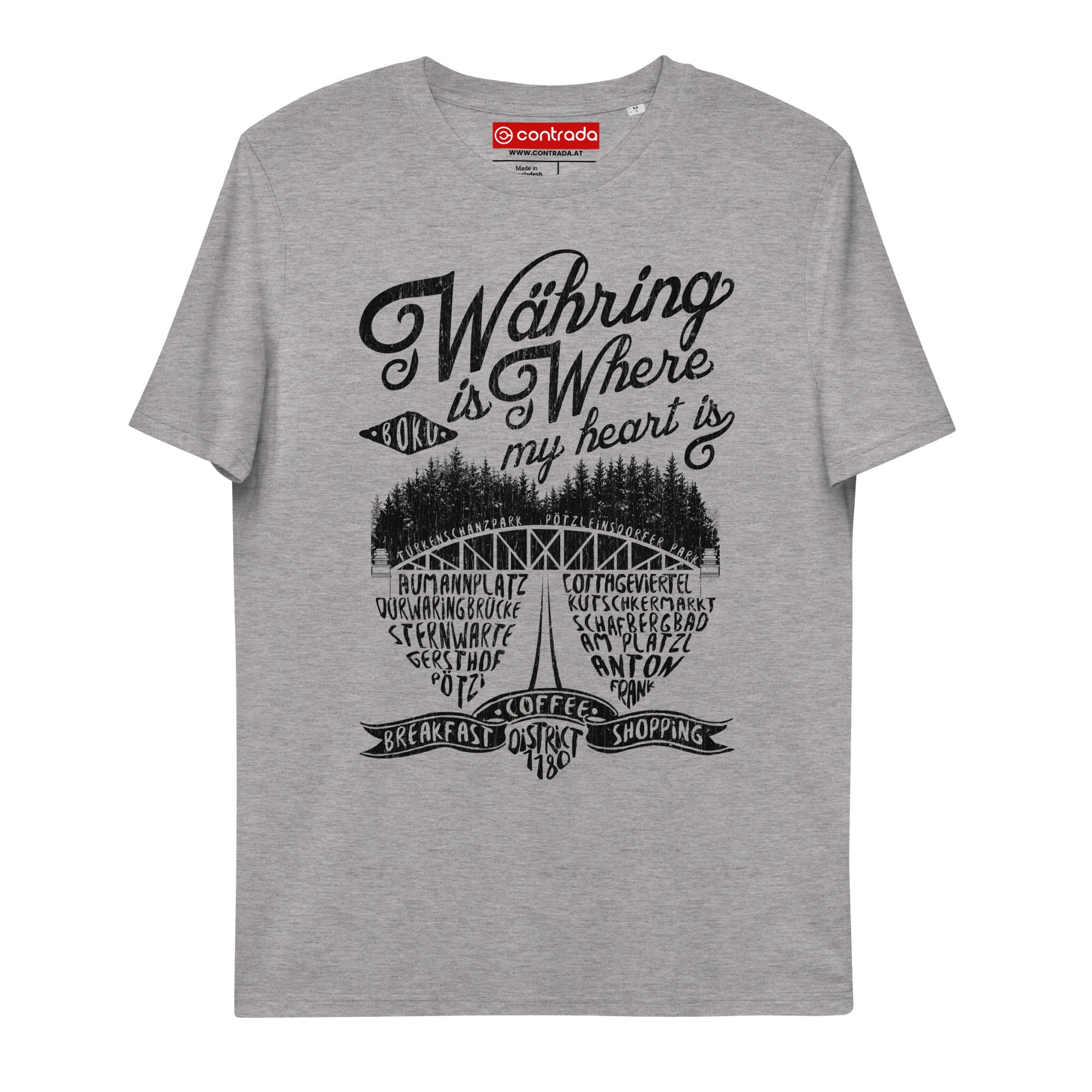 18., Waehring, Wien, „Americana“, Classic Premium, 100% Bio-Baumwoll T-Shirt
