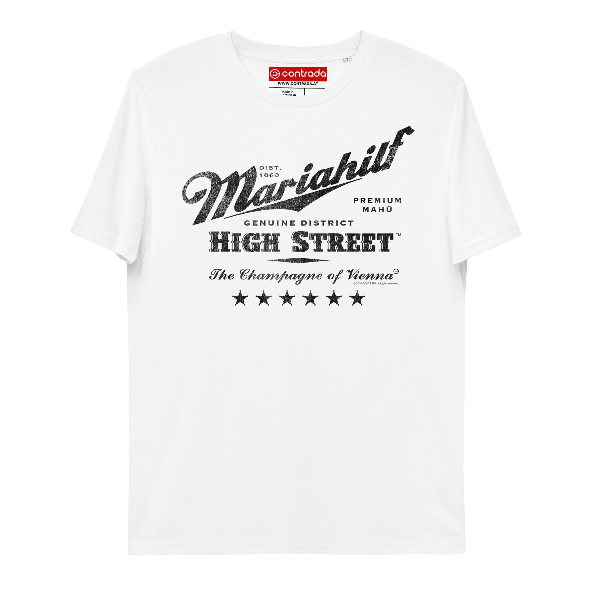 06., Mariahilf, Wien, „Americana“, Classic Premium, 100% Bio-Baumwoll T-Shirt