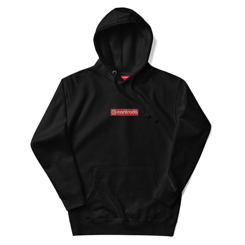 Contrada Logo, Premium Bestickter Unisex-Kapuzenpullover
