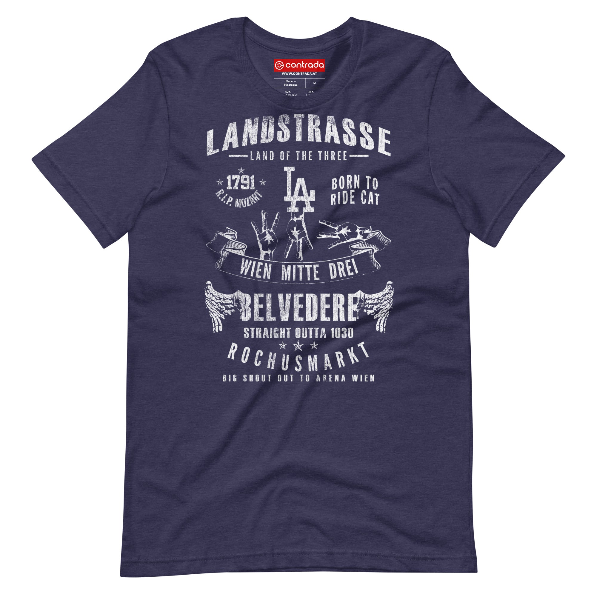 03.,Land Strasse, Wien, „Americana“, Modern Basic T-Shirt