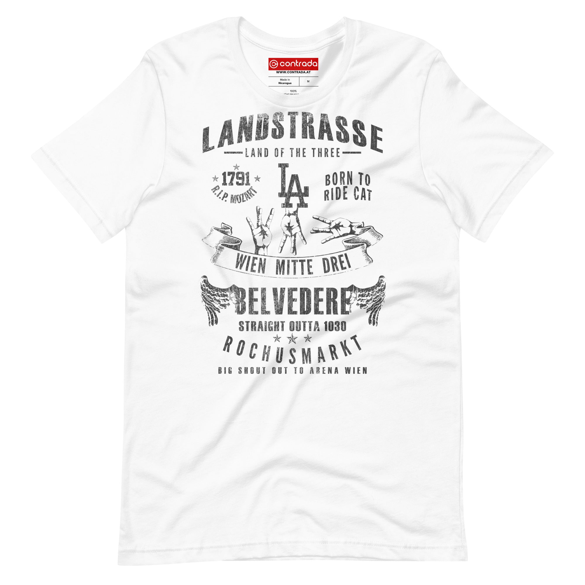 03.,Land Strasse, Wien, „Americana“, Modern Basic T-Shirt