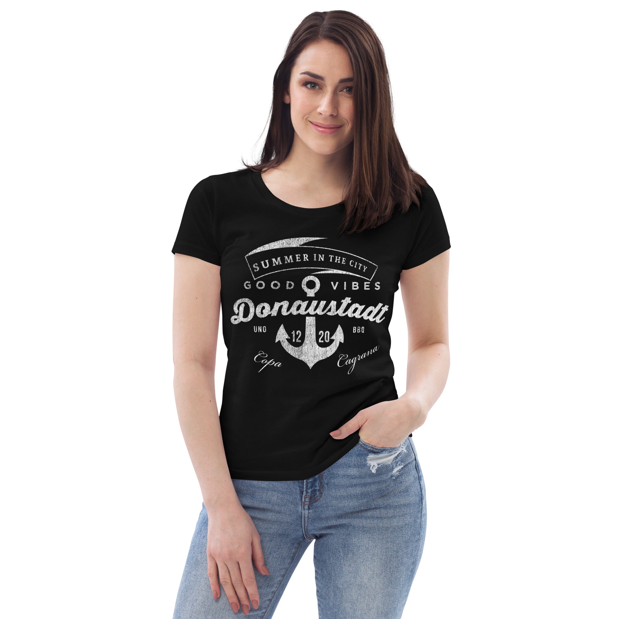 22., Donaustadt, Wien, „Americana“, Classic Premium Fitted Damen T-Shirt