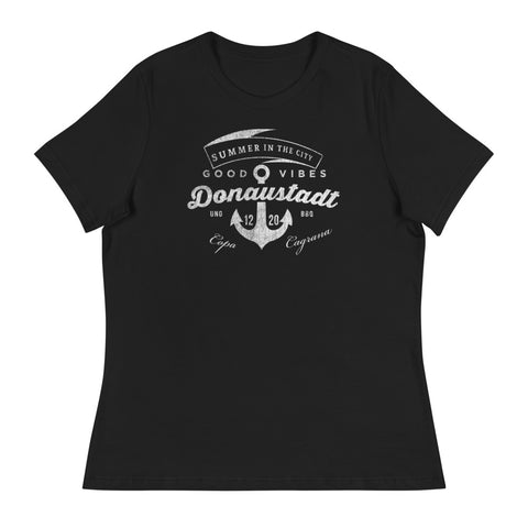 22., Donaustadt, Wien, „Americana“, Premium Lockeres Damen T-Shirt