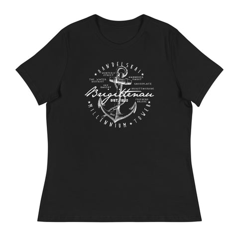 20., Brigittenau, Wien, „Americana“, Premium Lockeres Damen T-Shirt