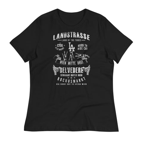 03., Landstrasse, Wien, „Americana“, Premium Lockeres Damen T-Shirt