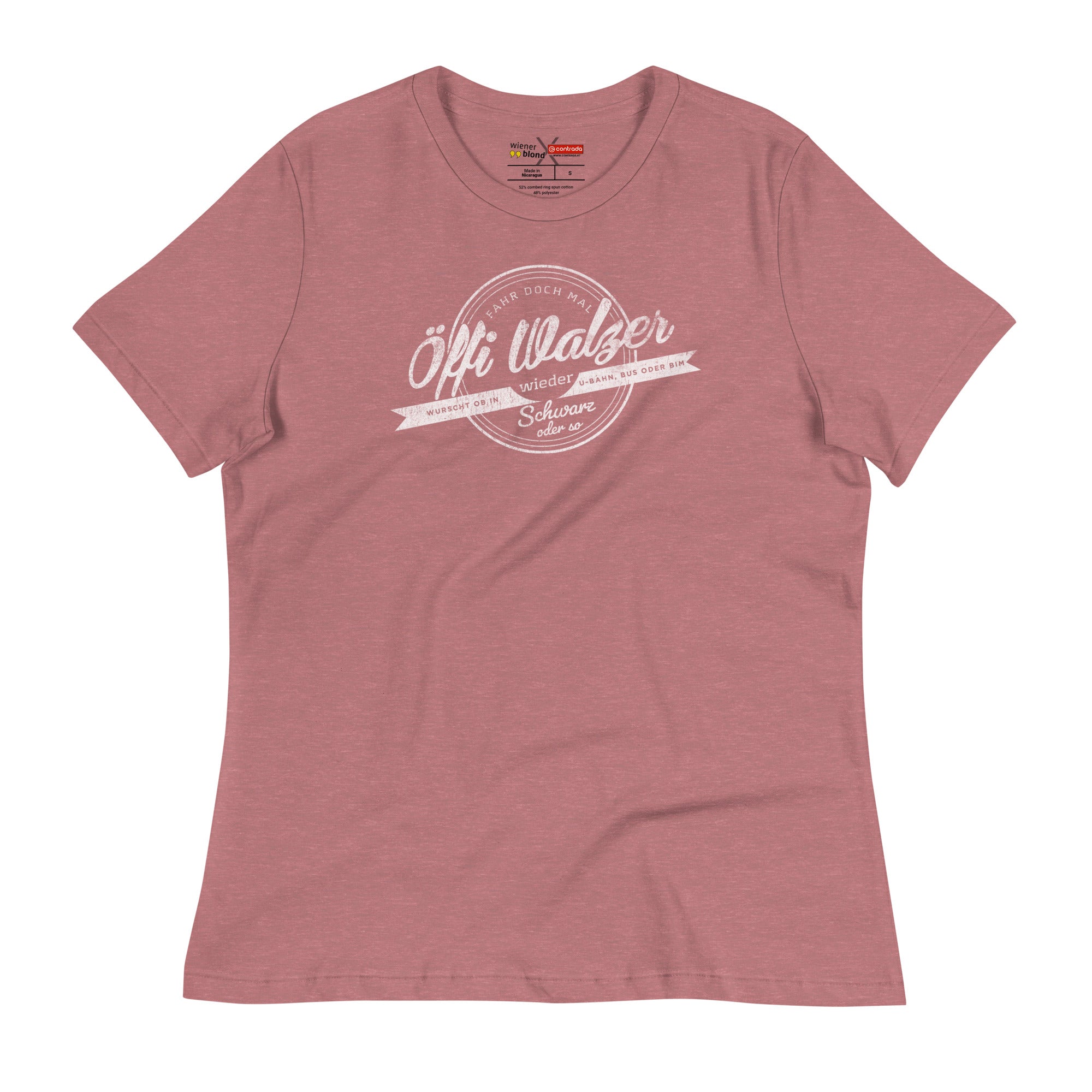 Wiener Blond, „Der Öffi-Walzer", Premium Lockeres Damen-T-Shirt