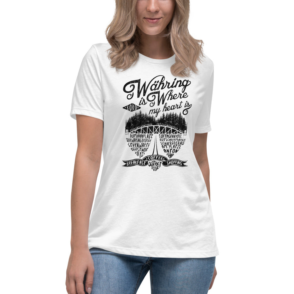 18., Währing, Wien, „Americana“, Premium Lockeres Damen T-Shirt