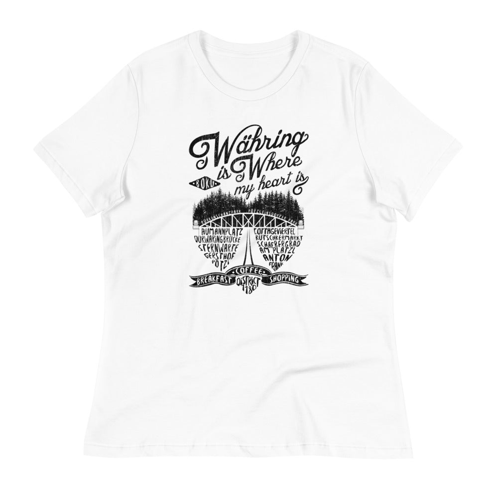 18., Währing, Wien, „Americana“, Premium Lockeres Damen T-Shirt
