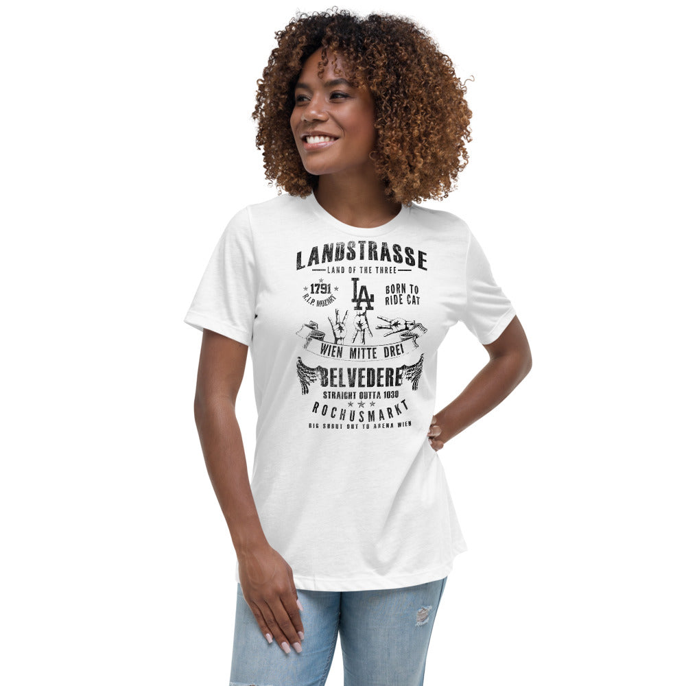 03., Landstrasse, Wien, „Americana“, Premium Lockeres Damen T-Shirt